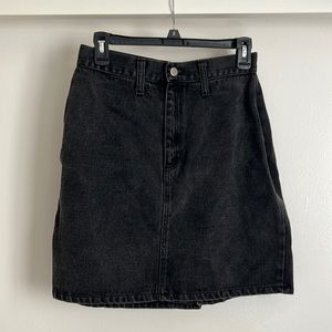 High rise black skirt vintage